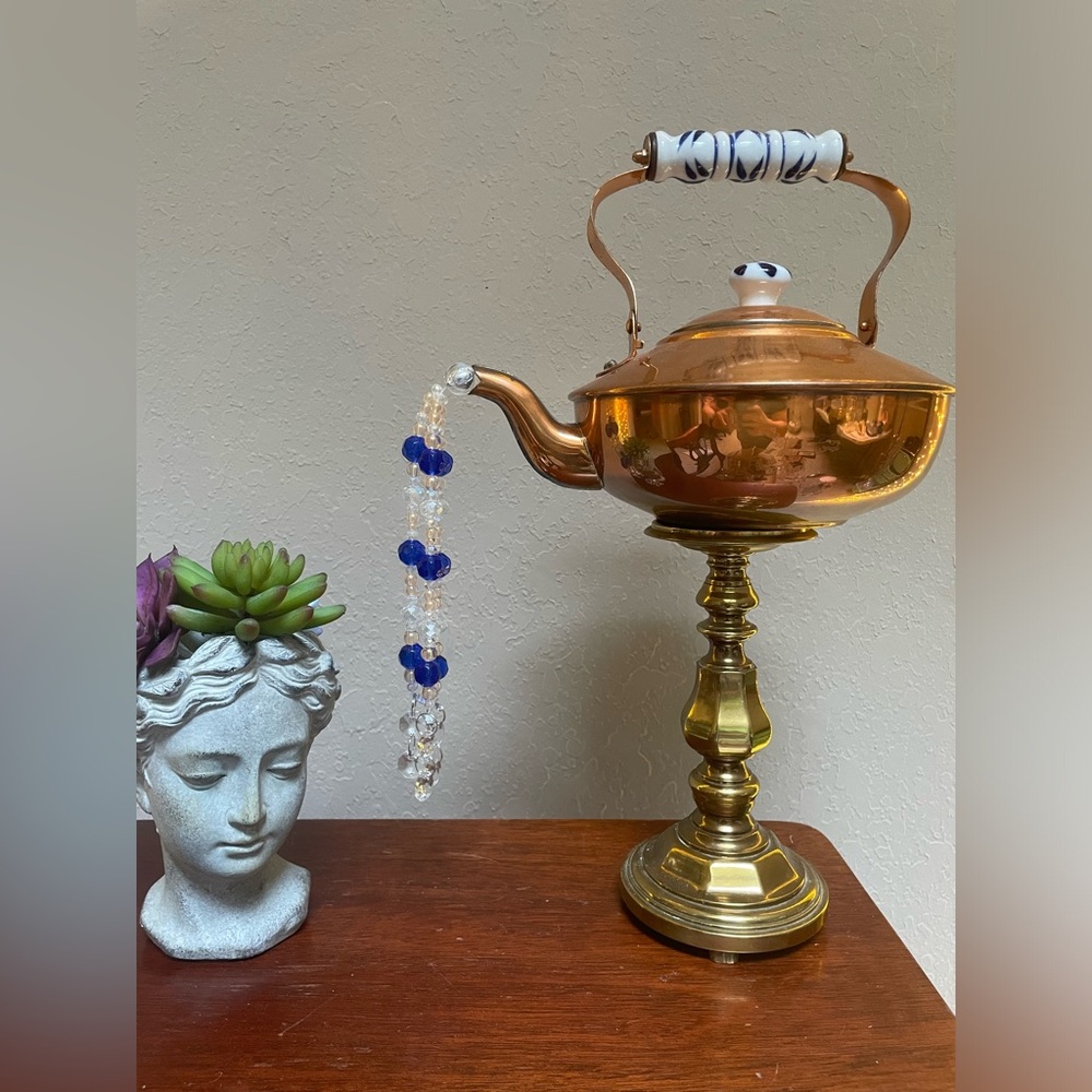 Vintage Copper Kettle Suncatcher - Picture 3 of 7